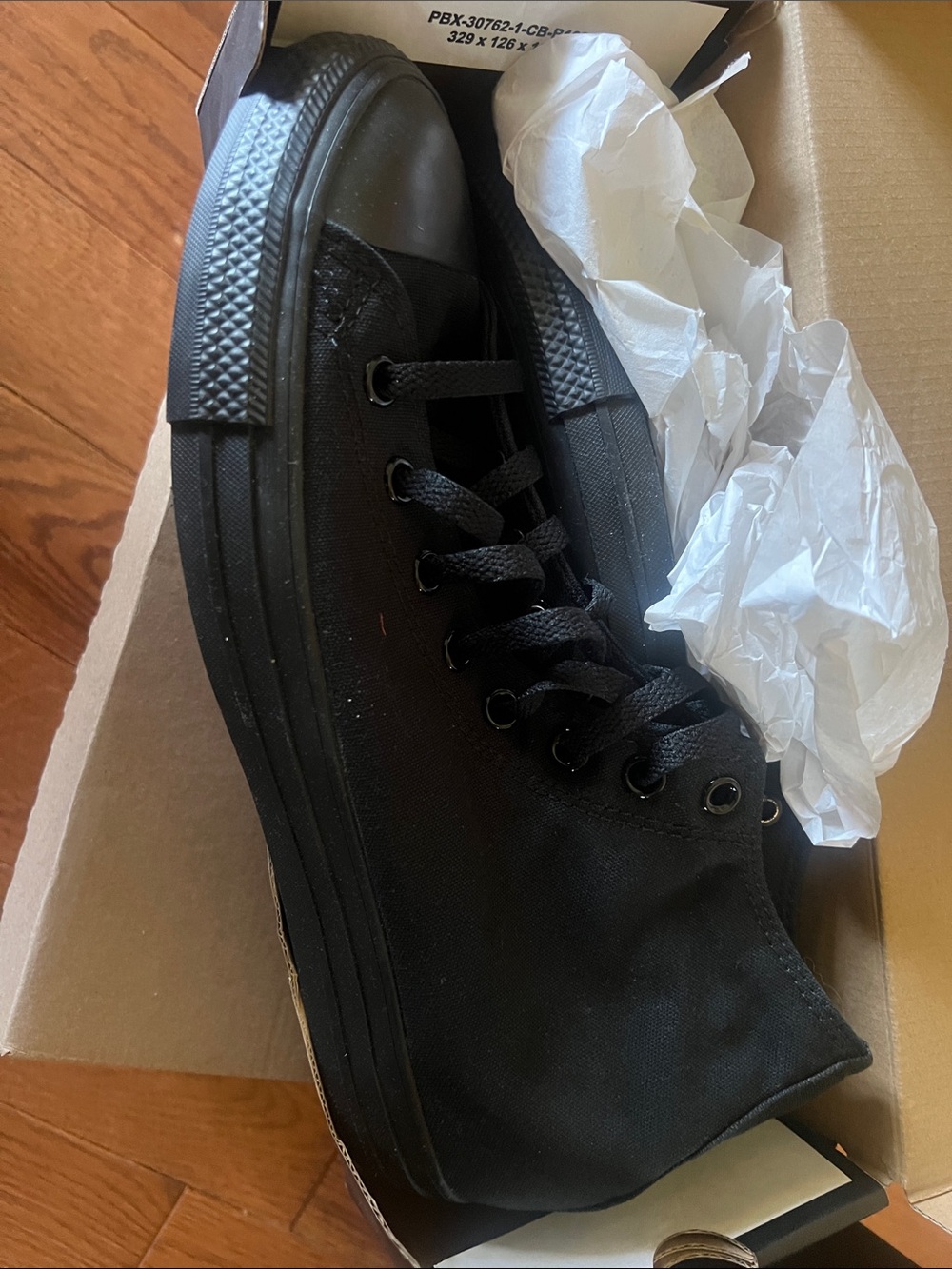 Men's Black High-Top Canvas Sneakers